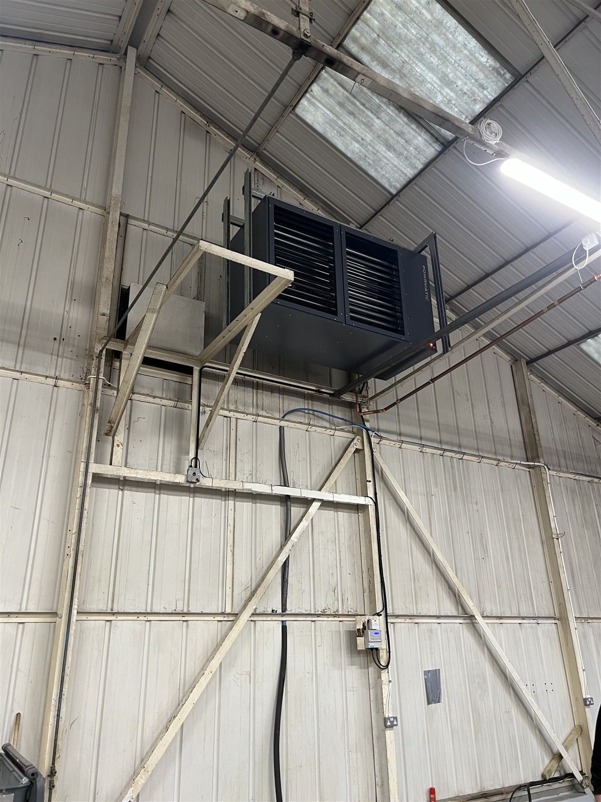 Powrmatic warehouse heater installed at MediaFleet